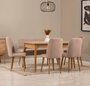 Hanah Home Vina - Juego de mesa y sillas extensible, Pino Atlántico y Piedra